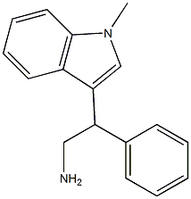 2-(1-methyl-1H-indol-3-yl)-2-phenylethan-1-amine Struktur