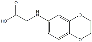 2-(2,3-dihydro-1,4-benzodioxin-6-ylamino)acetic acid Struktur