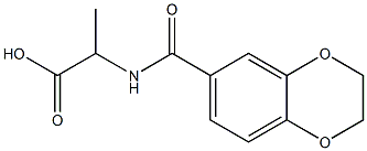 2-(2,3-dihydro-1,4-benzodioxin-6-ylformamido)propanoic acid Struktur