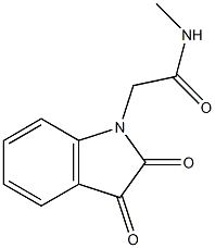 2-(2,3-dioxo-2,3-dihydro-1H-indol-1-yl)-N-methylacetamide Struktur