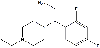 2-(2,4-difluorophenyl)-2-(4-ethylpiperazin-1-yl)ethanamine Struktur