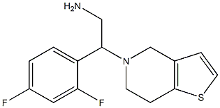 2-(2,4-difluorophenyl)-2-(6,7-dihydrothieno[3,2-c]pyridin-5(4H)-yl)ethanamine Struktur