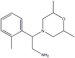 2-(2,6-dimethylmorpholin-4-yl)-2-(2-methylphenyl)ethanamine Struktur