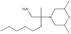 2-(2,6-dimethylmorpholin-4-yl)-2-methyloctan-1-amine Struktur