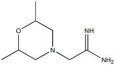 2-(2,6-dimethylmorpholin-4-yl)ethanimidamide Struktur