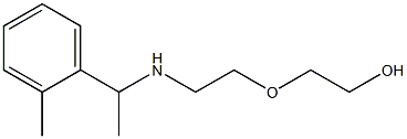 2-(2-{[1-(2-methylphenyl)ethyl]amino}ethoxy)ethan-1-ol Struktur