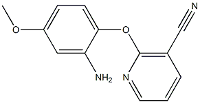 2-(2-amino-4-methoxyphenoxy)nicotinonitrile Struktur