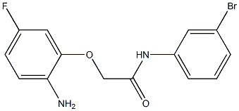 2-(2-amino-5-fluorophenoxy)-N-(3-bromophenyl)acetamide Struktur