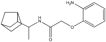 2-(2-aminophenoxy)-N-(1-{bicyclo[2.2.1]heptan-2-yl}ethyl)acetamide Struktur