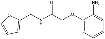 2-(2-aminophenoxy)-N-(2-furylmethyl)acetamide Struktur