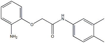 2-(2-aminophenoxy)-N-(3,4-dimethylphenyl)acetamide Struktur