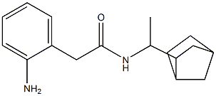 2-(2-aminophenyl)-N-(1-{bicyclo[2.2.1]heptan-2-yl}ethyl)acetamide Struktur