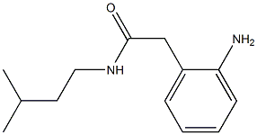 2-(2-aminophenyl)-N-(3-methylbutyl)acetamide Structure