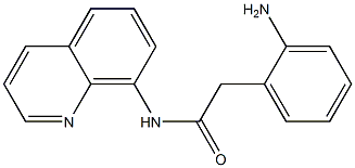 2-(2-aminophenyl)-N-(quinolin-8-yl)acetamide Struktur