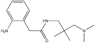 2-(2-aminophenyl)-N-{2-[(dimethylamino)methyl]-2-methylpropyl}acetamide Struktur