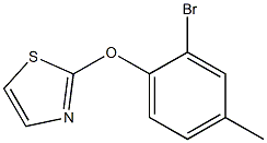 2-(2-bromo-4-methylphenoxy)-1,3-thiazole Struktur