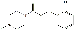 2-(2-bromophenoxy)-1-(4-methylpiperazin-1-yl)ethan-1-one Struktur