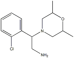 2-(2-chlorophenyl)-2-(2,6-dimethylmorpholin-4-yl)ethanamine Struktur