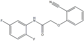 2-(2-cyanophenoxy)-N-(2,5-difluorophenyl)acetamide Struktur