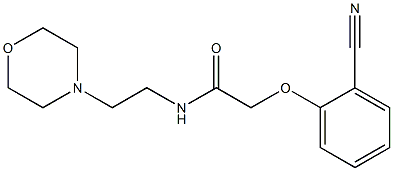 2-(2-cyanophenoxy)-N-(2-morpholin-4-ylethyl)acetamide Struktur