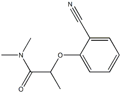 2-(2-cyanophenoxy)-N,N-dimethylpropanamide Struktur