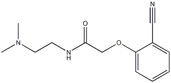 2-(2-cyanophenoxy)-N-[2-(dimethylamino)ethyl]acetamide Struktur