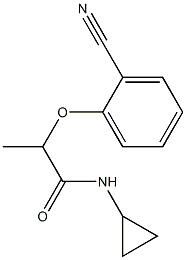 2-(2-cyanophenoxy)-N-cyclopropylpropanamide Struktur