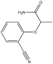 2-(2-cyanophenoxy)propanamide Struktur