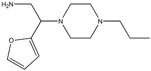 2-(2-furyl)-2-(4-propylpiperazin-1-yl)ethanamine Struktur