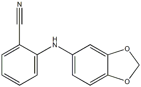 2-(2H-1,3-benzodioxol-5-ylamino)benzonitrile Struktur