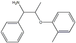 2-(2-methylphenoxy)-1-phenylpropan-1-amine Struktur