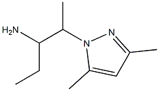 2-(3,5-dimethyl-1H-pyrazol-1-yl)-1-ethylpropylamine Struktur