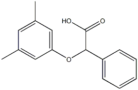 2-(3,5-dimethylphenoxy)-2-phenylacetic acid Struktur