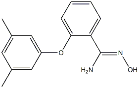 2-(3,5-dimethylphenoxy)-N'-hydroxybenzene-1-carboximidamide Struktur