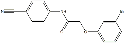 2-(3-bromophenoxy)-N-(4-cyanophenyl)acetamide Struktur