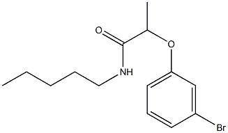 2-(3-bromophenoxy)-N-pentylpropanamide Struktur