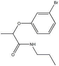 2-(3-bromophenoxy)-N-propylpropanamide Struktur