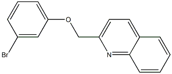 2-(3-bromophenoxymethyl)quinoline Struktur