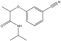 2-(3-cyanophenoxy)-N-(propan-2-yl)propanamide Struktur