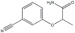 2-(3-cyanophenoxy)propanamide Struktur