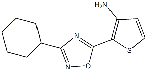 2-(3-cyclohexyl-1,2,4-oxadiazol-5-yl)thiophen-3-amine Struktur