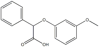 2-(3-methoxyphenoxy)-2-phenylacetic acid Struktur