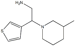 2-(3-methylpiperidin-1-yl)-2-thien-3-ylethanamine Struktur