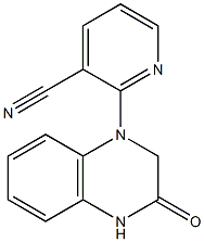 2-(3-oxo-1,2,3,4-tetrahydroquinoxalin-1-yl)pyridine-3-carbonitrile Struktur