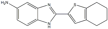 2-(4,5,6,7-tetrahydro-1-benzothiophen-2-yl)-1H-1,3-benzodiazol-5-amine Struktur