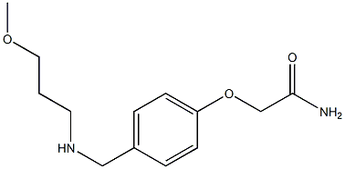 2-(4-{[(3-methoxypropyl)amino]methyl}phenoxy)acetamide Struktur