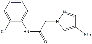 2-(4-amino-1H-pyrazol-1-yl)-N-(2-chlorophenyl)acetamide Struktur