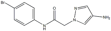 2-(4-amino-1H-pyrazol-1-yl)-N-(4-bromophenyl)acetamide Struktur