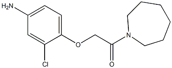 2-(4-amino-2-chlorophenoxy)-1-(azepan-1-yl)ethan-1-one Struktur