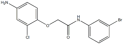 2-(4-amino-2-chlorophenoxy)-N-(3-bromophenyl)acetamide Struktur